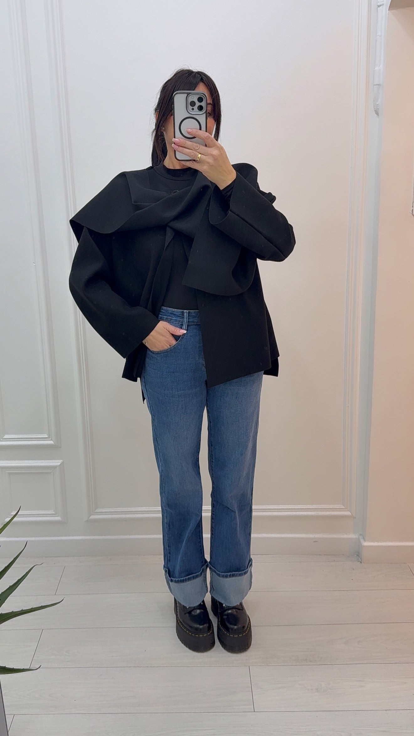 JEAN À REVERS LARGES