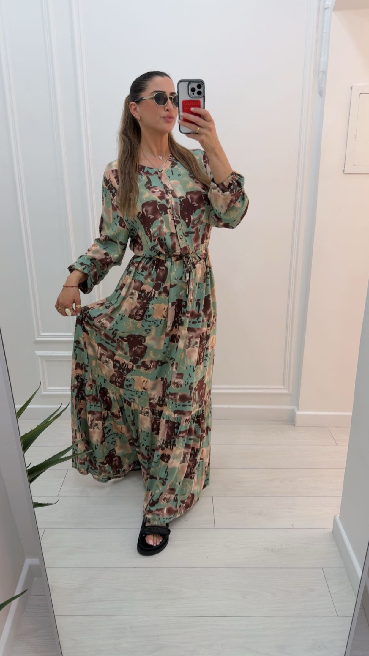 Robe fluide by colore verte