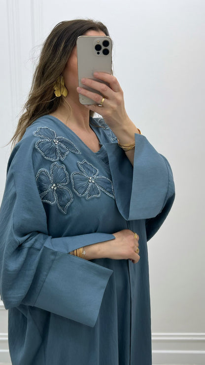 Robe premium lin 2 pièces kimono +  robe