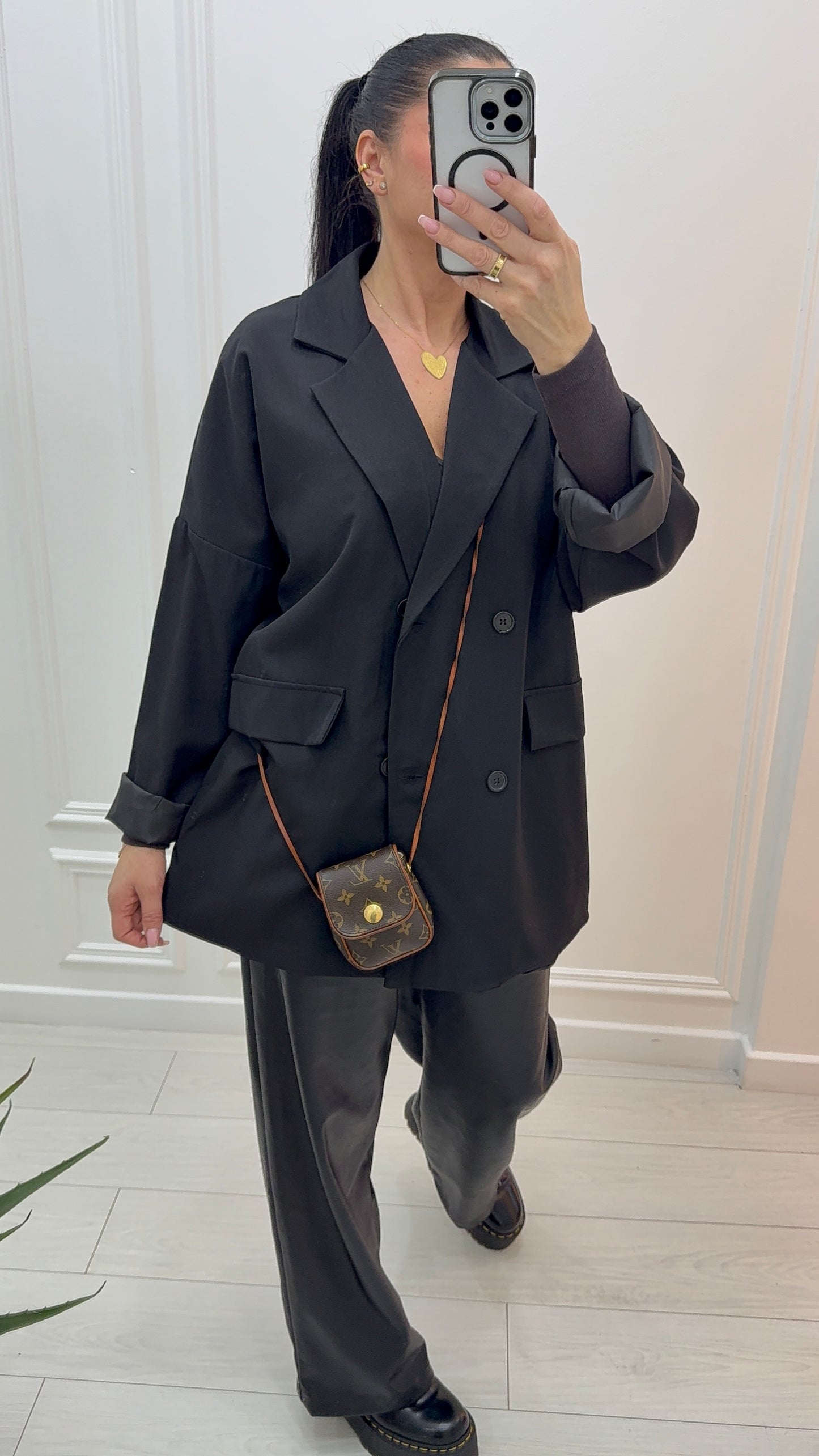 Blazer oversize noir