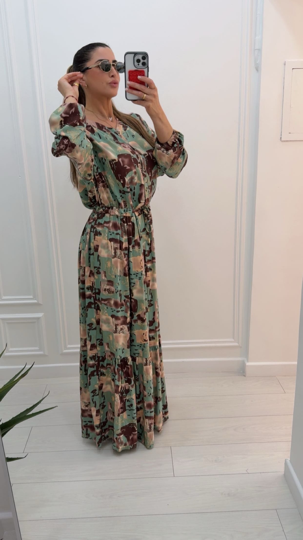 Robe fluide by colore verte
