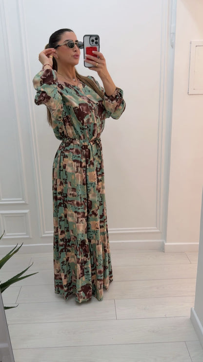 Robe fluide by colore verte