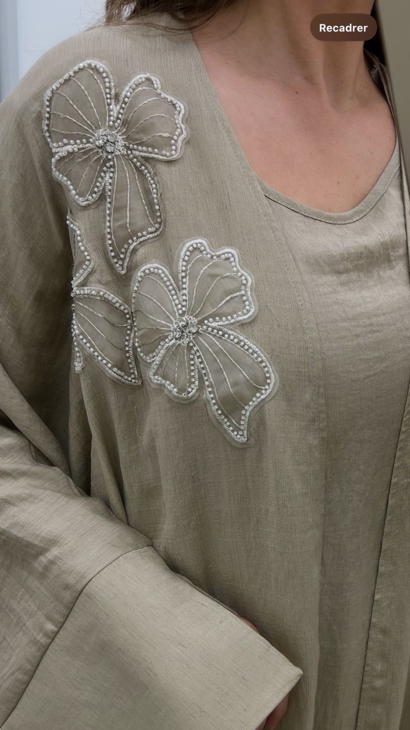 Robe premium lin 2 pièces kimono + robe