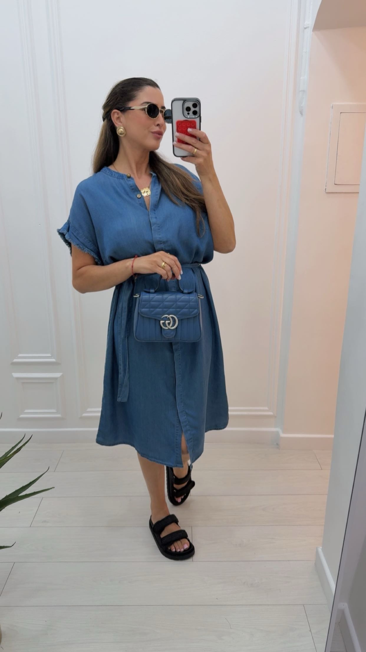 Robe en jeans fluide