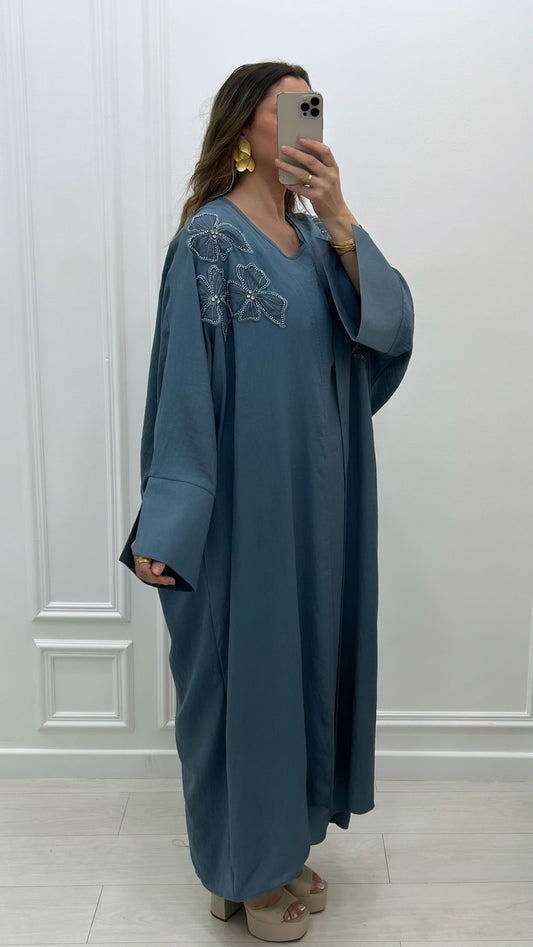 Robe premium lin 2 pièces kimono +  robe