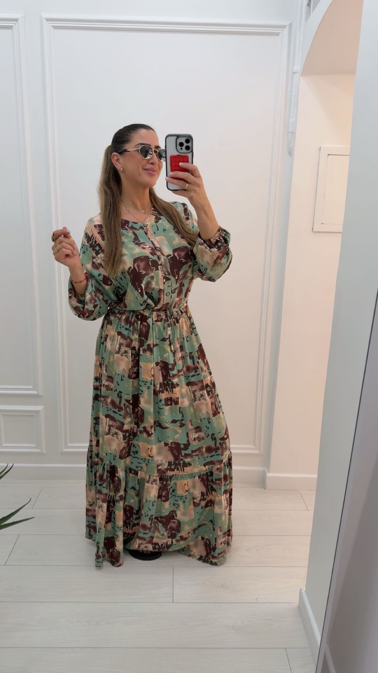 Robe fluide by colore verte