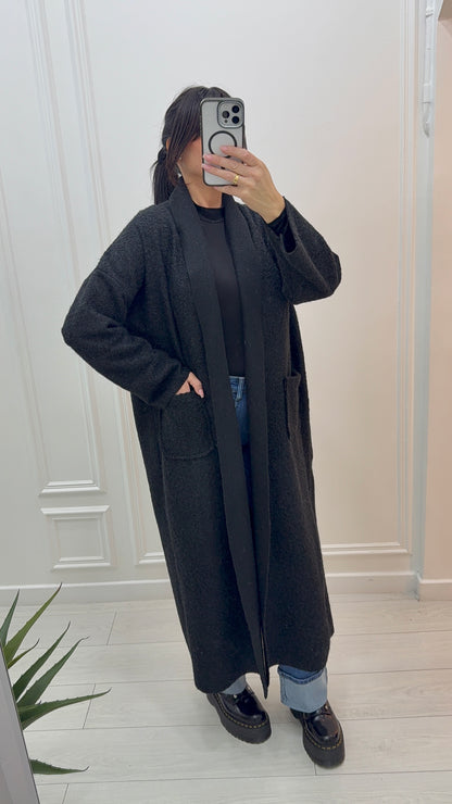 LONG MANTEAU AVEC POCHES - ÉLÉGANT MODERNE