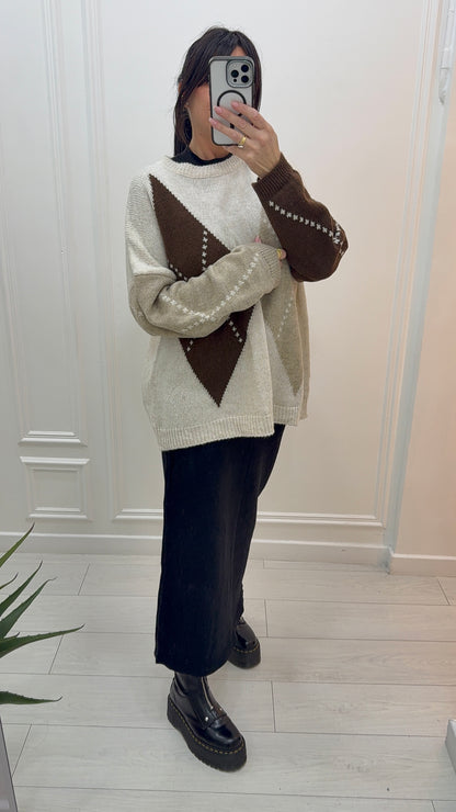 JUPE DROITE EN MAILLE