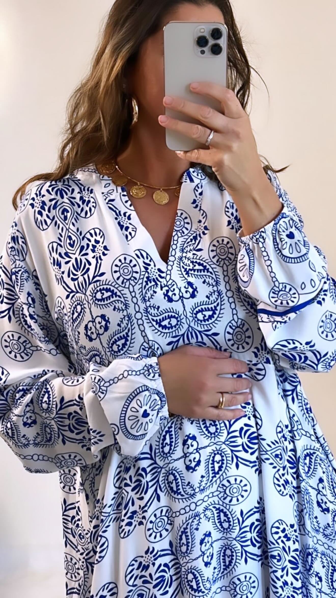 Robe santorin blanche