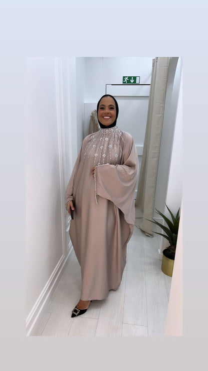 Abaya luxe extra large taupe