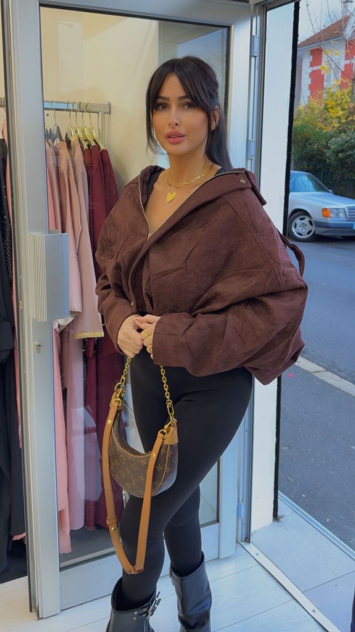 Bombers Suédine Zippé Premium Style Rock Chic Moderne