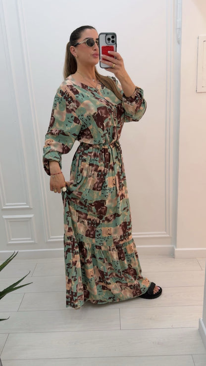 Robe fluide by colore verte