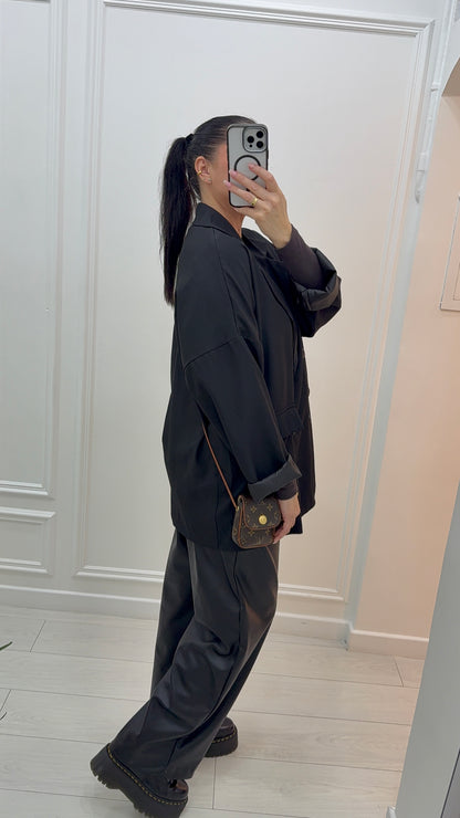 Blazer oversize noir