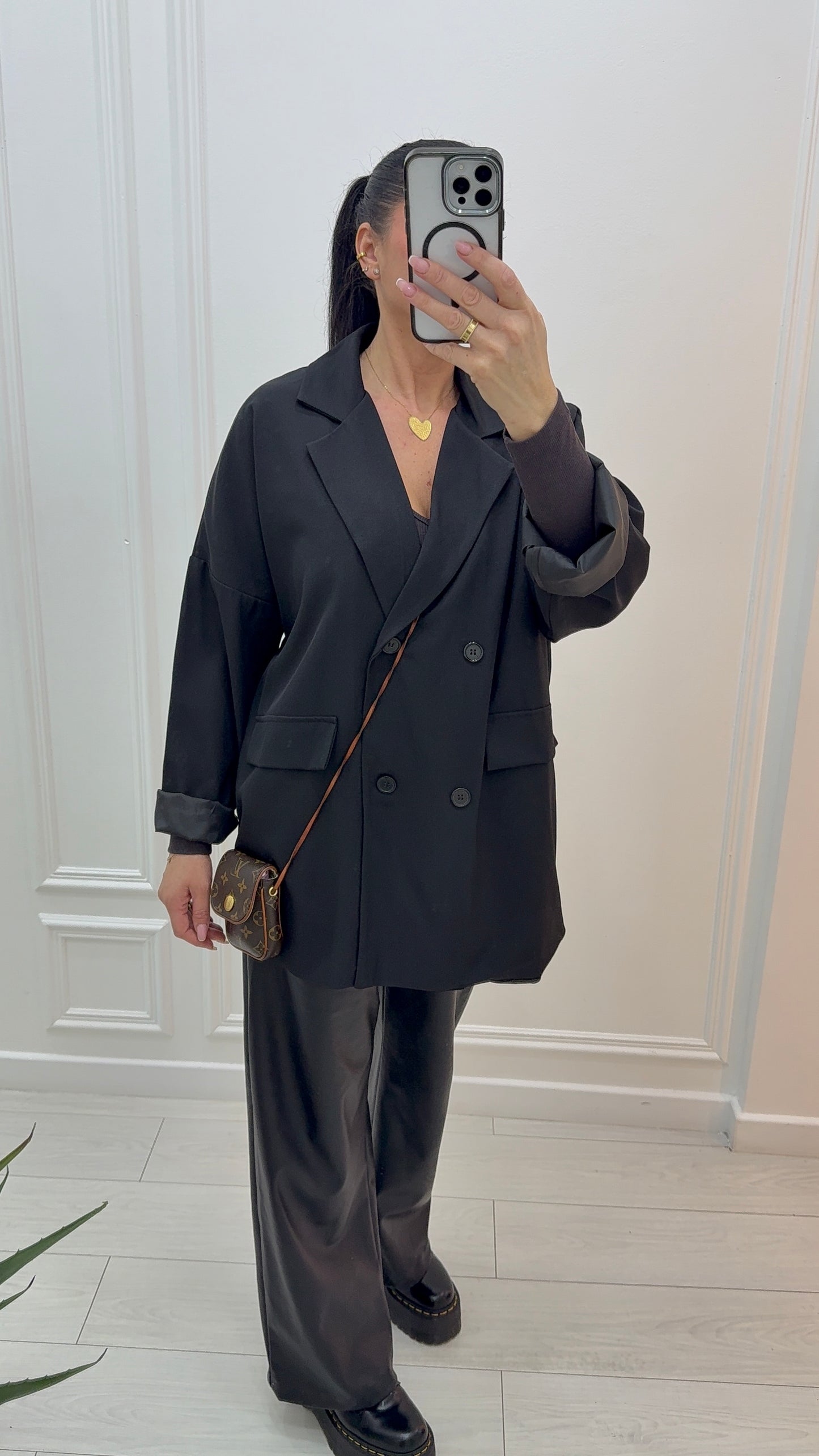Blazer oversize noir