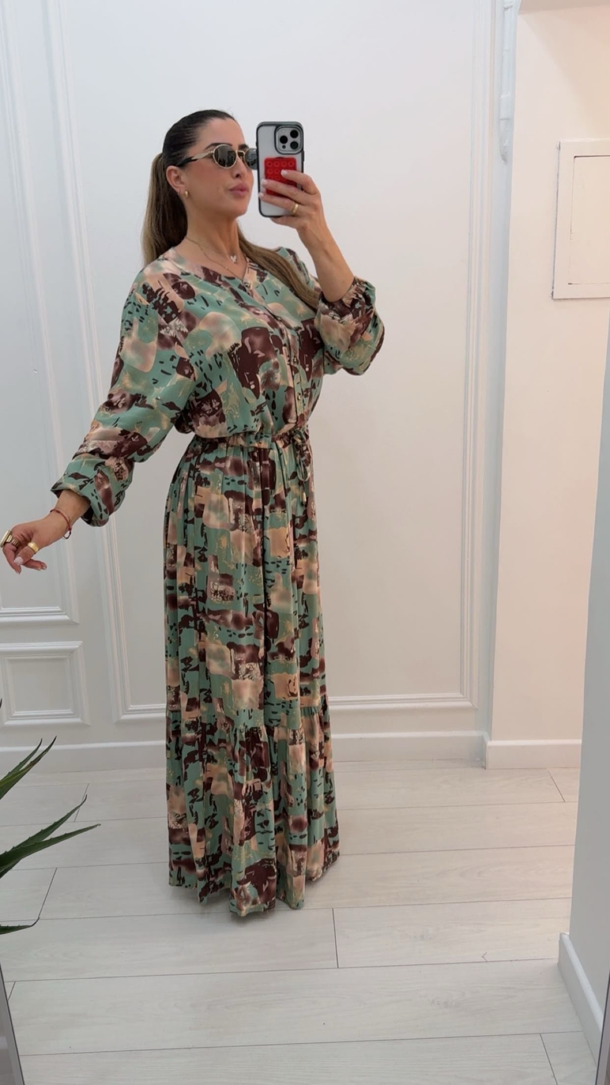 Robe fluide by colore verte