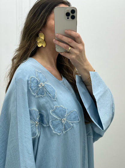 Robe premium lin 2 pièces kimono + robe