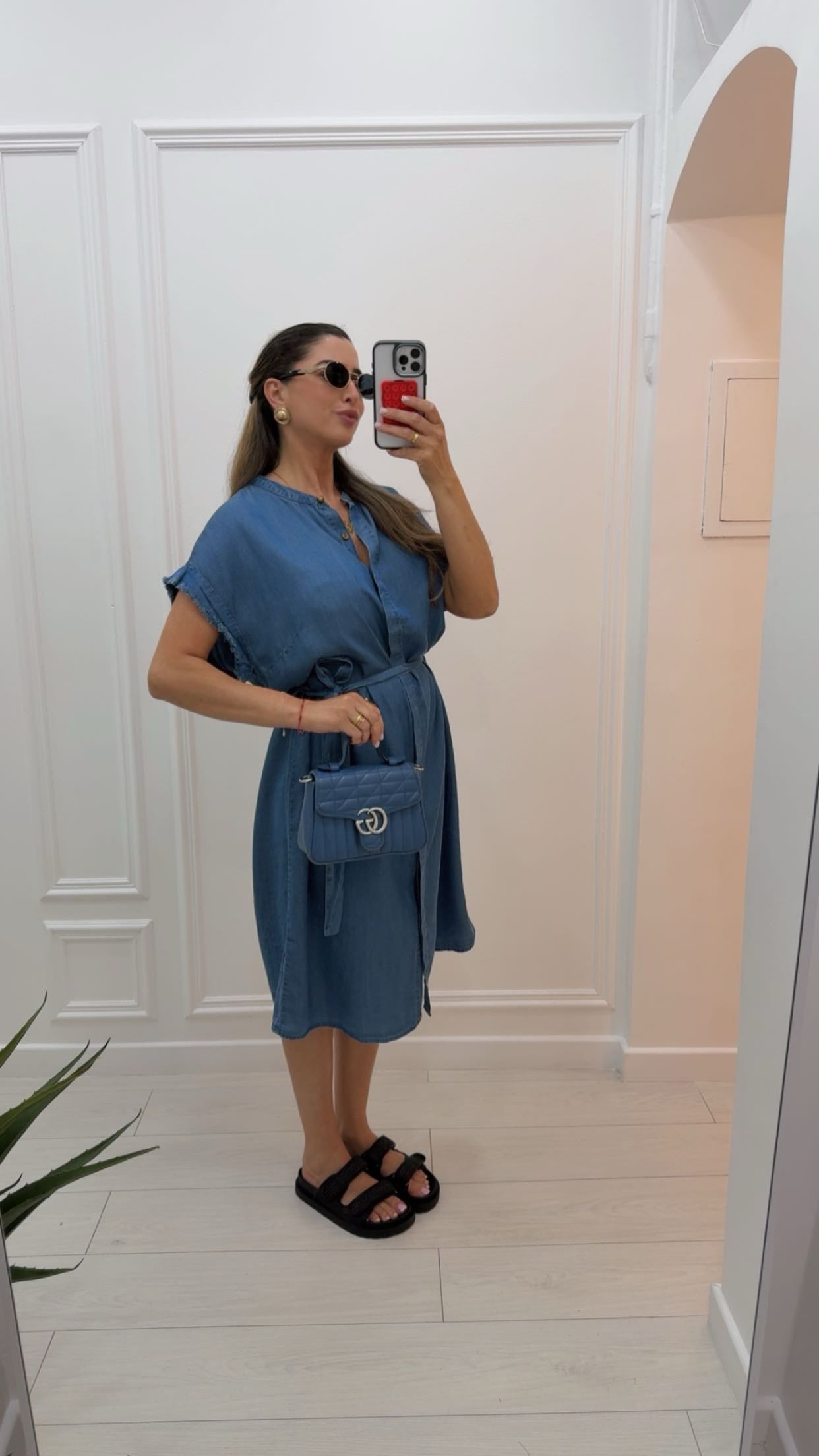 Robe en jeans fluide