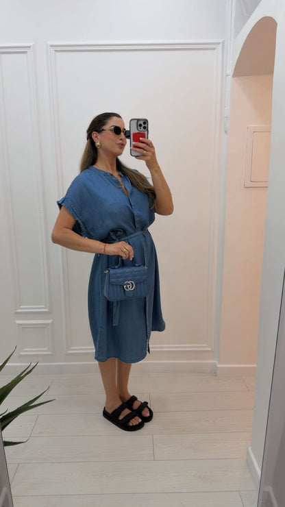 Robe en jeans fluide