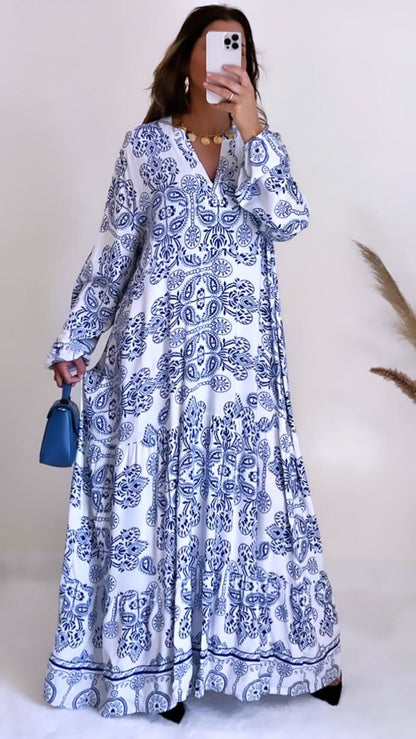 Robe santorin blanche