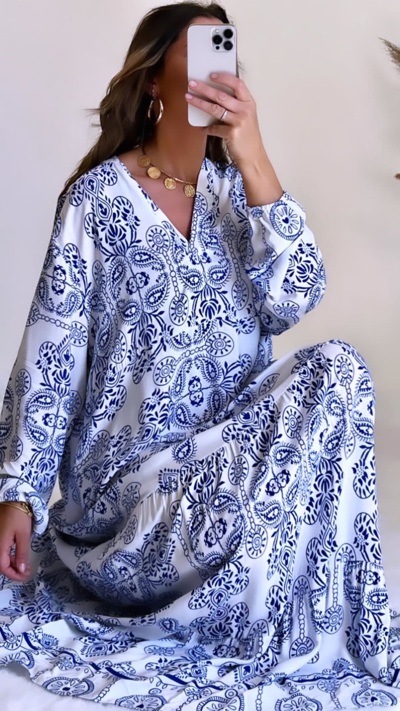 Robe santorin blanche