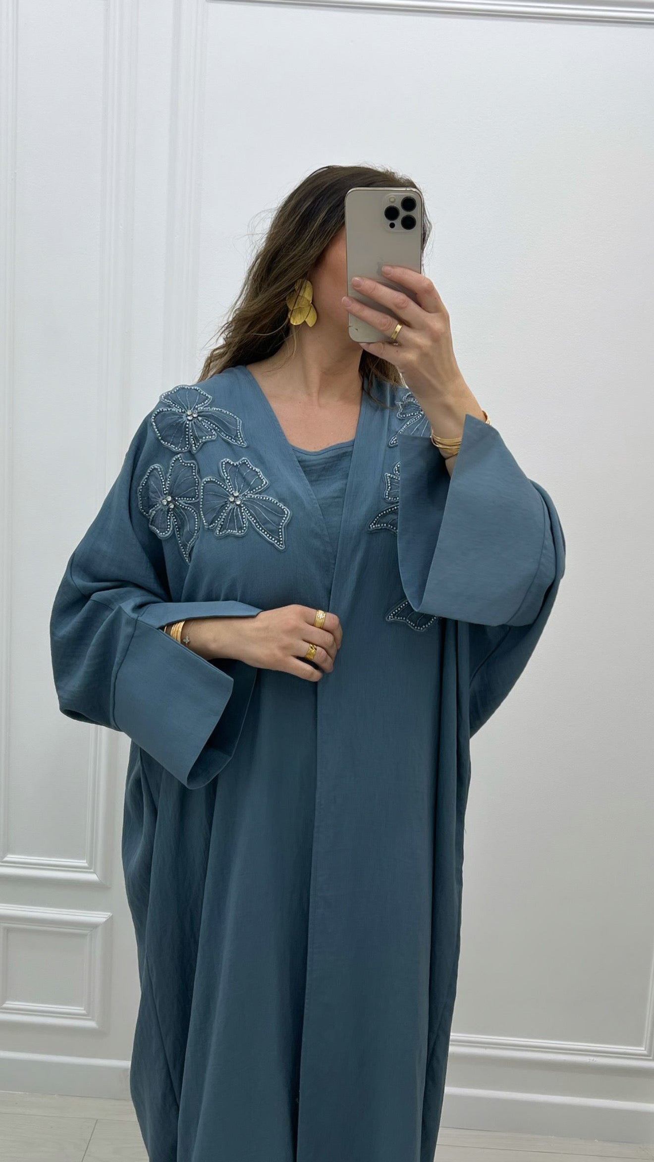 Robe premium lin 2 pièces kimono +  robe