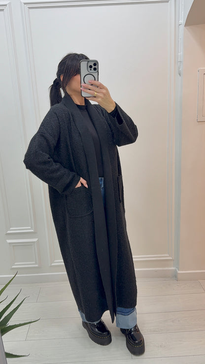 LONG MANTEAU AVEC POCHES - ÉLÉGANT MODERNE