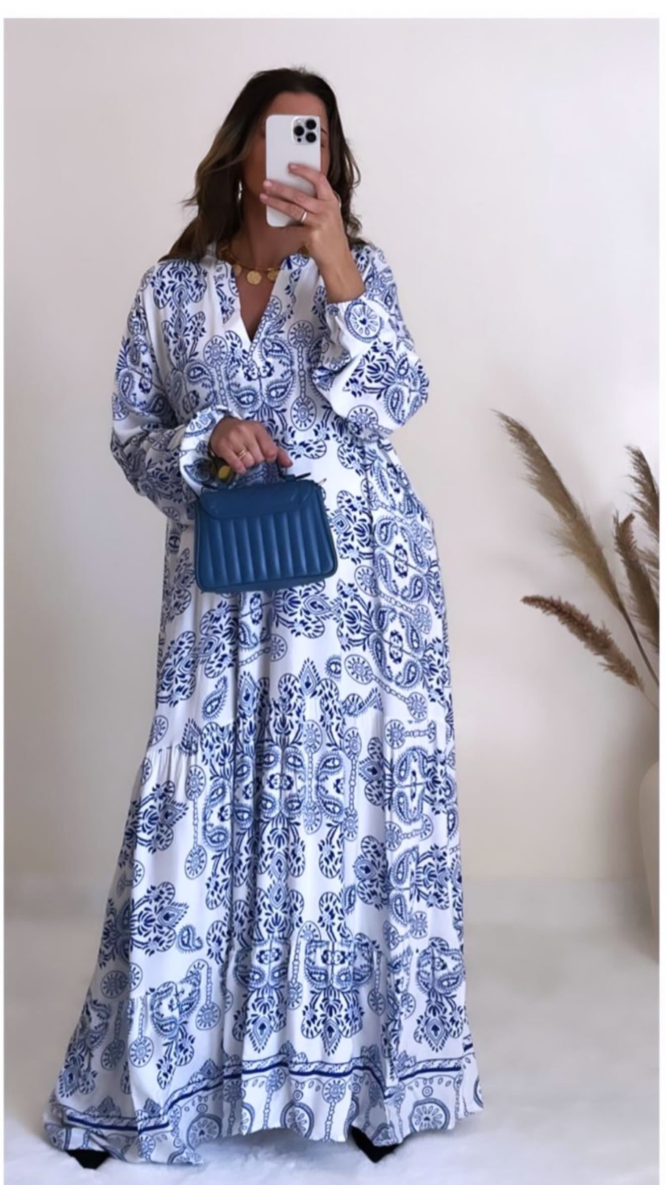 Robe santorin blanche