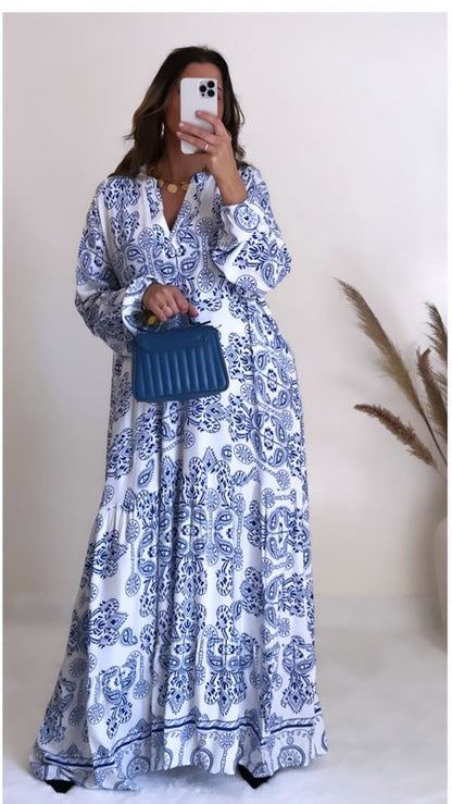 Robe santorin blanche