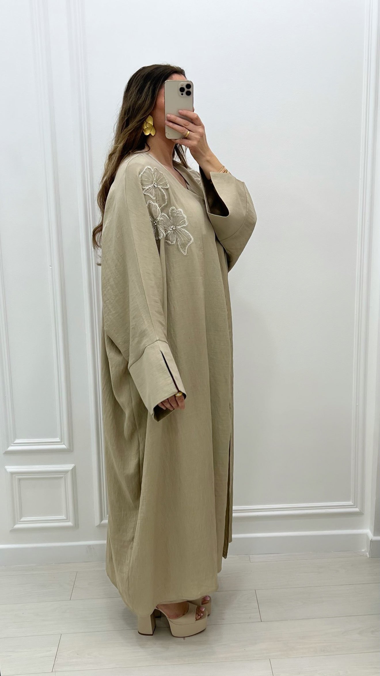 Robe premium lin 2 pièces kimono + robe
