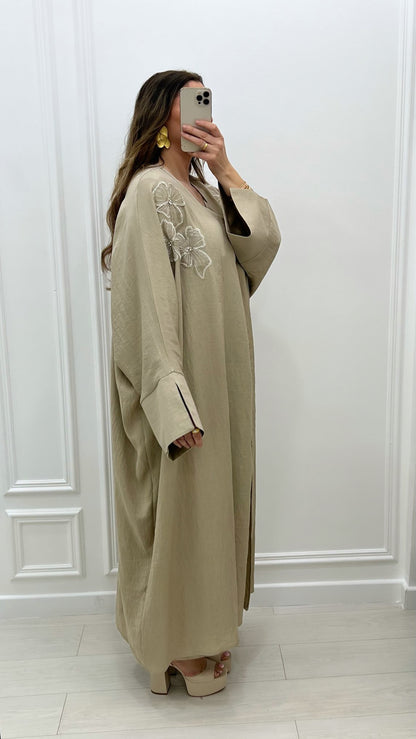 Robe premium lin 2 pièces kimono + robe