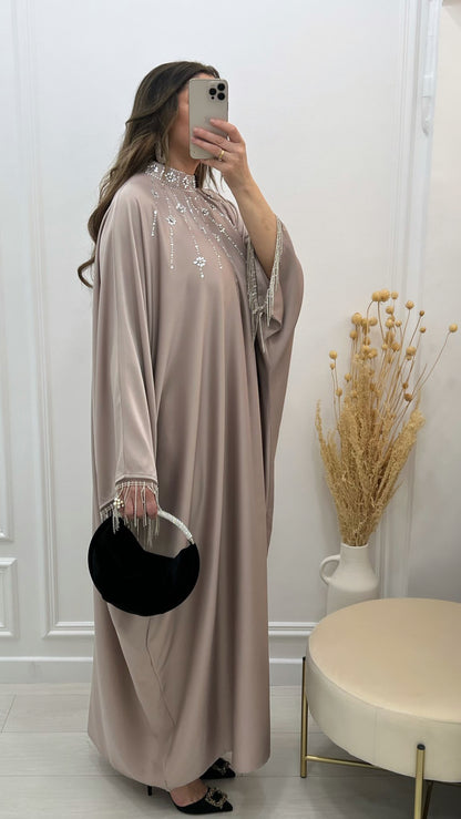 Abaya luxe extra large taupe