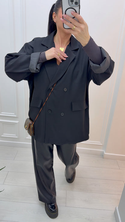 Blazer oversize noir